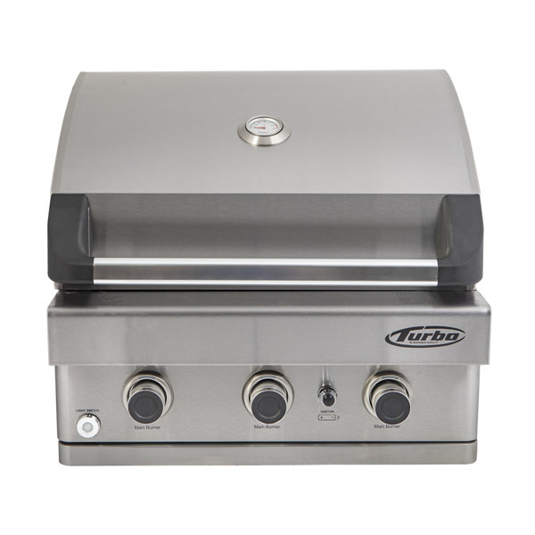 Barbeques Galore Turbo 3Burner BuiltIn Convertible Gas Grill